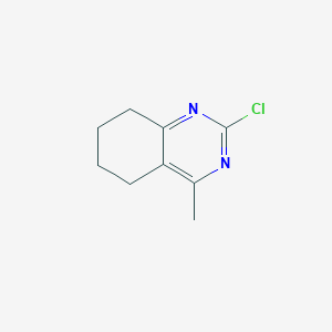 molecular formula C9H11ClN2 B1355136 2-Chloro-4-methyl-5,6,7,8-tetrahydroquinazoline CAS No. 83939-60-0