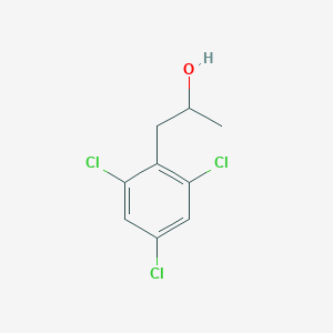 molecular formula C9H9Cl3O B13551381 1-(2,4,6-Trichlorophenyl)propan-2-ol 