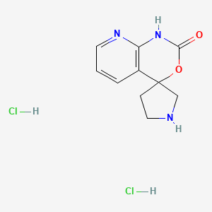 molecular formula C10H13Cl2N3O2 B13551415 1,2-Dihydrospiro[pyrido[2,3-d][1,3]oxazine-4,3'-pyrrolidin]-2-onedihydrochloride 