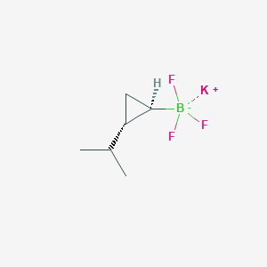 molecular formula C6H11BF3K B13551438 Potassium trans-trifluoro(2-isopropylcyclopropyl)borate 