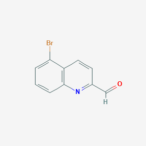 molecular formula C10H6BrNO B13551482 5-Bromoquinoline-2-carbaldehyde 
