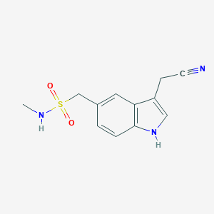 molecular formula C12H13N3O2S B135515 3-(氰甲基)-N-甲基-1H-吲哚-5-甲磺酰胺 CAS No. 88918-76-7