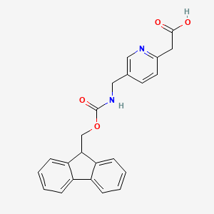 molecular formula C23H20N2O4 B13551505 2-{5-[({[(9H-fluoren-9-yl)methoxy]carbonyl}amino)methyl]pyridin-2-yl}aceticacid 