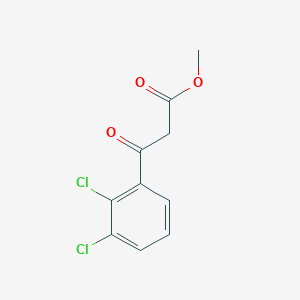 molecular formula C10H8Cl2O3 B13551506 Methyl 3-(2,3-dichlorophenyl)-3-oxopropanoate 