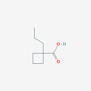 molecular formula C8H14O2 B1355155 1-丙基环丁烷-1-羧酸 CAS No. 58148-14-4