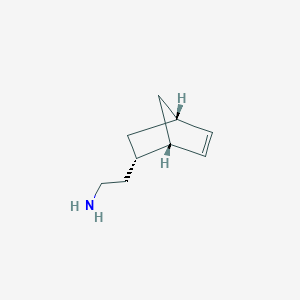molecular formula C9H15N B13551564 2-((1S,2S,4R)-Bicyclo[2.2.1]hept-5-en-2-yl)ethan-1-amine 
