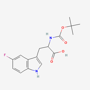 molecular formula C16H19FN2O4 B1355157 Boc-5-fluoro-DL-tryptophan CAS No. 67337-05-7