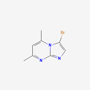 molecular formula C8H8BrN3 B1355158 3-Bromo-5,7-dimethylimidazo[1,2-a]pyrimidine CAS No. 6840-20-6
