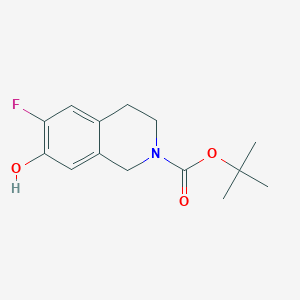 molecular formula C14H18FNO3 B13551594 tert-Butyl 6-fluoro-7-hydroxy-3,4-dihydroisoquinoline-2(1H)-carboxylate 