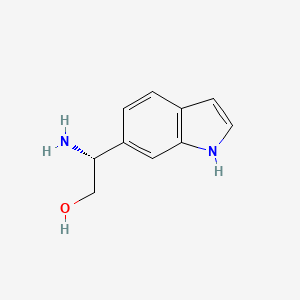 molecular formula C10H12N2O B13551599 (r)-2-Amino-2-(1h-indol-6-yl)ethan-1-ol 