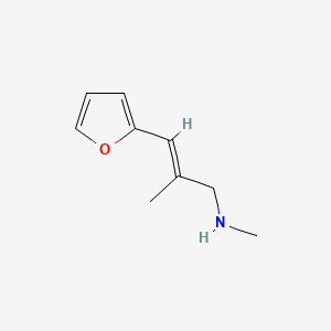 molecular formula C9H13NO B13551605 3-(Furan-2-yl)-n,2-dimethylprop-2-en-1-amine 