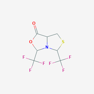 molecular formula C7H5F6NO2S B13551614 3,5-bis(trifluoromethyl)-tetrahydro-1H-[1,3]thiazolo[3,4-c][1,3]oxazol-1-one 