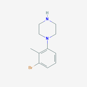 molecular formula C11H15BrN2 B13551627 Piperazine, 1-(3-bromo-2-methylphenyl)- CAS No. 203396-09-2