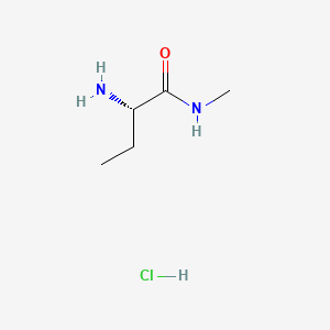 molecular formula C5H13ClN2O B13551658 (2S)-2-amino-N-methylbutanamidehydrochloride CAS No. 135557-32-3