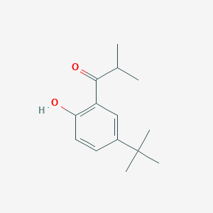 molecular formula C14H20O2 B13551696 1-(5-(Tert-butyl)-2-hydroxyphenyl)-2-methylpropan-1-one 