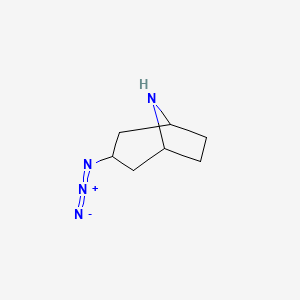 molecular formula C7H12N4 B13551703 3-Azido-8-azabicyclo[3.2.1]octane 