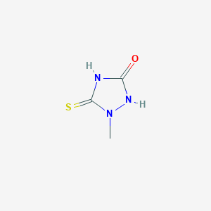 molecular formula C3H5N3OS B1355173 5-mercapto-1-methyl-1,2-dihydro-3H-1,2,4-triazol-3-one CAS No. 22244-62-8
