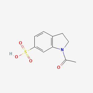 molecular formula C10H11NO4S B1355174 1-acetyl-2,3-dihydro-1H-indole-6-sulfonic acid 