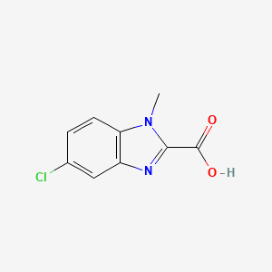 molecular formula C9H7ClN2O2 B1355177 5-Chloro-1-methyl-1H-benzoimidazole-2-carboxylic acid CAS No. 947013-68-5