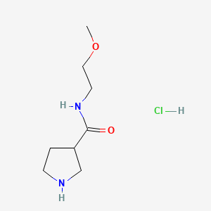 molecular formula C8H17ClN2O2 B13551830 N-(2-methoxyethyl)pyrrolidine-3-carboxamide hydrochloride 