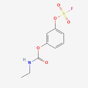 molecular formula C9H10FNO5S B13551845 3-[(fluorosulfonyl)oxy]phenylN-ethylcarbamate 