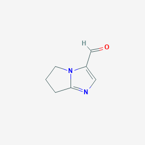 molecular formula C7H8N2O B1355185 6,7-Dihydro-5H-pyrrolo[1,2-a]imidazole-3-carbaldehyde CAS No. 914637-04-0