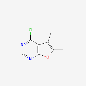 molecular formula C8H7ClN2O B1355190 4-Chloro-5,6-dimethylfuro[2,3-d]pyrimidine 