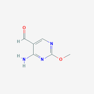 molecular formula C6H7N3O2 B1355197 4-氨基-2-甲氧基嘧啶-5-甲醛 CAS No. 26664-09-5