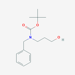 molecular formula C15H23NO3 B13551980 Tert-butyl N-benzyl-N-(3-hydroxypropyl)carbamate 