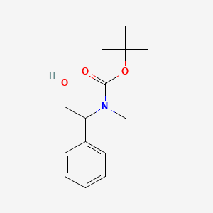 molecular formula C14H21NO3 B13552053 tert-Butyl (2-hydroxy-1-phenylethyl)(methyl)carbamate 