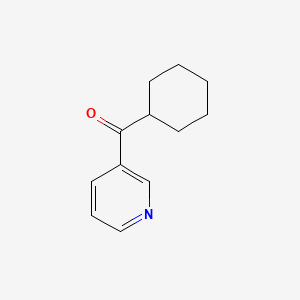 molecular formula C12H15NO B1355207 3-cyclohexanecarbonylpyridine CAS No. 60148-00-7