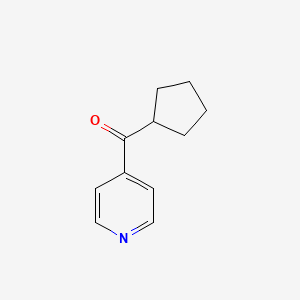 molecular formula C11H13NO B1355208 环戊基(吡啶-4-基)甲酮 CAS No. 60148-11-0