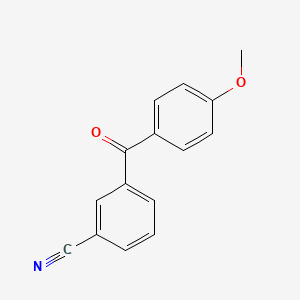 molecular formula C15H11NO2 B1355214 3-Cyano-4'-methoxybenzophenone CAS No. 60694-67-9