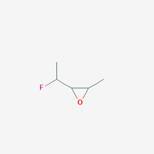 molecular formula C5H9FO B135522 2-(1-Fluoroethyl)-3-methyloxirane CAS No. 125363-55-5