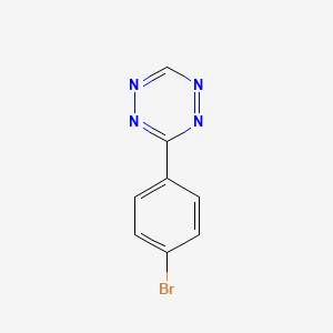 molecular formula C8H5BrN4 B13552234 3-(4-Bromophenyl)-1,2,4,5-tetrazine 