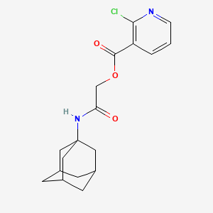 molecular formula C18H21ClN2O3 B13552237 [2-(1-Adamantylamino)-2-oxoethyl] 2-chloropyridine-3-carboxylate CAS No. 389620-37-5