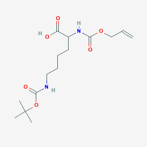 molecular formula C15H26N2O6 B13552259 6-{[(Tert-butoxy)carbonyl]amino}-2-{[(prop-2-en-1-yloxy)carbonyl]amino}hexanoic acid 