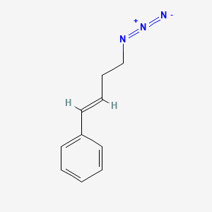 molecular formula C10H11N3 B13552293 (4-Azidobut-1-en-1-yl)benzene 