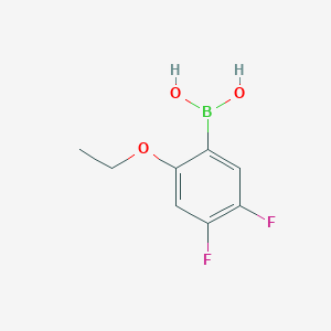 molecular formula C8H9BF2O3 B1355234 4,5-Difluoro-2-ethoxyphenylboronic acid CAS No. 870778-87-3
