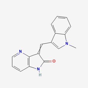 3-[(1-methyl-3-indolyl)methylidene]-1H-pyrrolo[3,2-b]pyridin-2-one