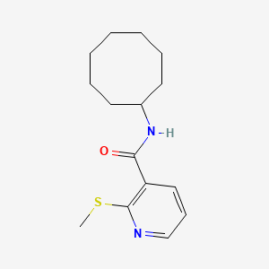 molecular formula C15H22N2OS B13552464 N-cyclooctyl-2-methylsulfanylpyridine-3-carboxamide CAS No. 876870-97-2
