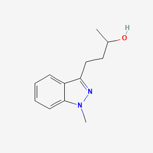 molecular formula C12H16N2O B13552507 4-(1-Methyl-1h-indazol-3-yl)butan-2-ol 