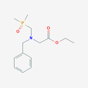 molecular formula C14H22NO3P B13552572 Ethyl2-{benzyl[(dimethylphosphoryl)methyl]amino}acetate 