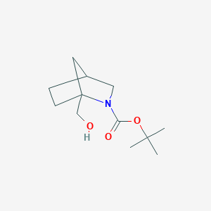 molecular formula C12H21NO3 B13552576 Tert-butyl 1-(hydroxymethyl)-2-azabicyclo[2.2.1]heptane-2-carboxylate 