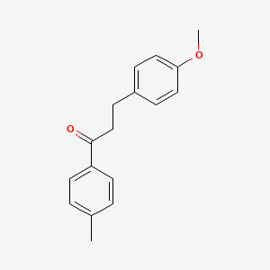molecular formula C17H18O2 B1355259 3-(4-Methoxyphenyl)-4'-methylpropiophenone CAS No. 41865-44-5