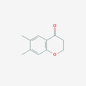 molecular formula C11H12O2 B1355263 6,7-DIMETHYL-4-CHROMANONE CAS No. 80859-08-1