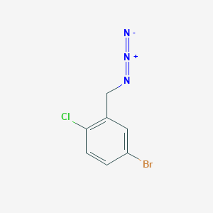 molecular formula C7H5BrClN3 B13552657 2-(Azidomethyl)-4-bromo-1-chlorobenzene 