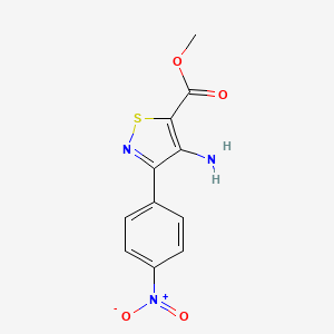 Methyl 4-amino-3-(4-nitrophenyl)isothiazole-5-carboxylate