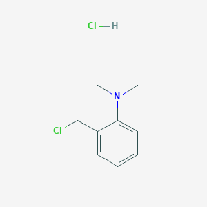 molecular formula C9H13Cl2N B1355269 2-(chloromethyl)-N,N-dimethylaniline hydrochloride CAS No. 104340-39-8
