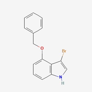 molecular formula C15H12BrNO B13552757 4-(benzyloxy)-3-bromo-1H-indole 